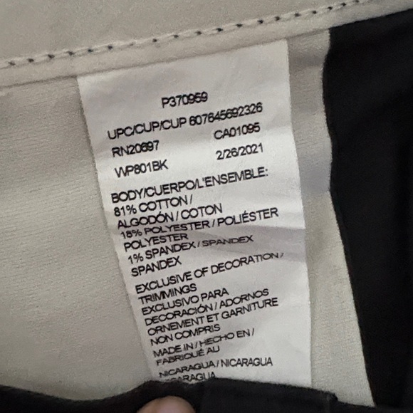 Dickies Skinny Straight Black Pants - Picture 2 of 7